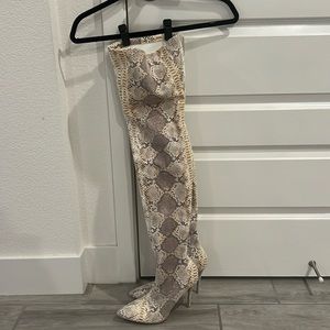 Over Knee High Heeled Boots